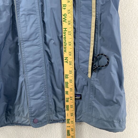 PATAGONIA Rain Jacket Womens XS Refugitive Windbreaker Ripstop Mesh Lined Blue - Picture 13 of 14